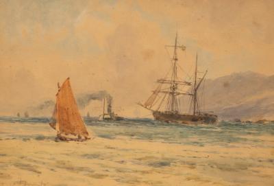 Thomas Bush Hardy 1842 1897 Seascape  2dc001