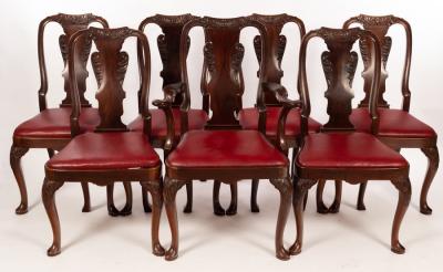 Seven George I style mahogany dining 2dc078