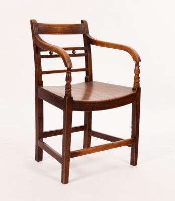 A mid 19th Century fruitwood armchair  2dc09b