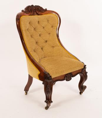 An early Victorian rosewood nursing