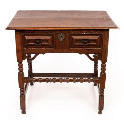 A Charles II Guernsey oak side