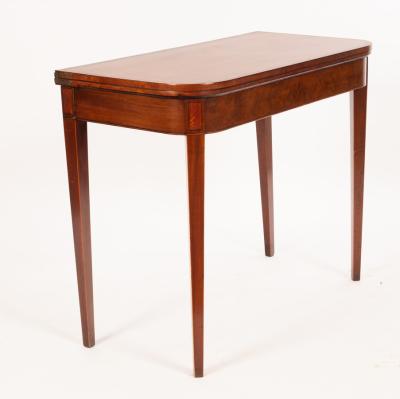 A George III mahogany card table