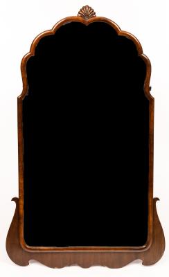 A mahogany wall mirror with moulded 2dc0bf