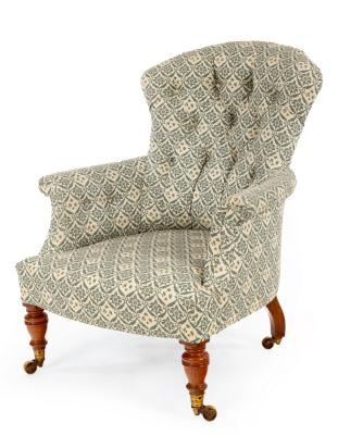 A Howard Sons button back armchair  2dc132