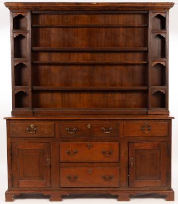 A 19th Century oak dresser, the