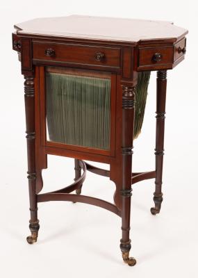 A Regency mahogany work table,