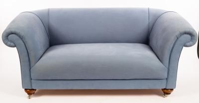 A modern two seater Chesterfield-type