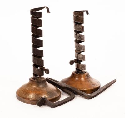 A pair of early 19th Century steel 2dc1ef