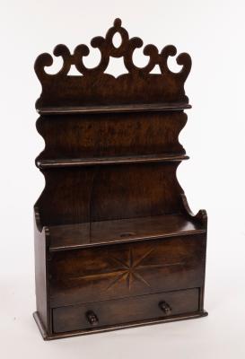 An 18th Century oak spoon rack 2dc1f2