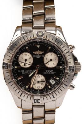 A gentleman s stainless steel Breitling 2dc294
