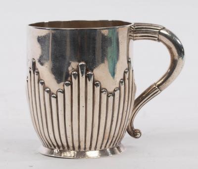 A silver Christening mug, Walter & John