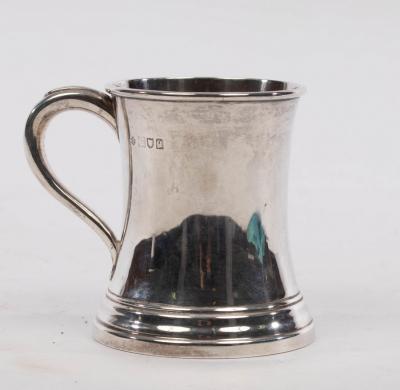 A silver Christening mug, London 1911,