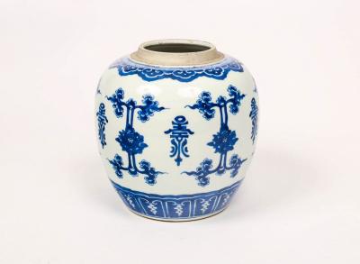 A Chinese blue and white ginger jar,