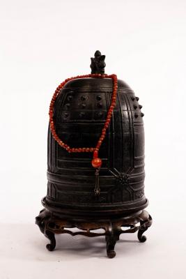 A Buddhist bronze temple bell,
