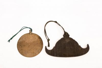 A Tibetan bronze gong, perhaps 18th