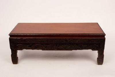 A low Chinese table, 87cm wide
