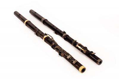 A rosewood 8-key flute, Monzani