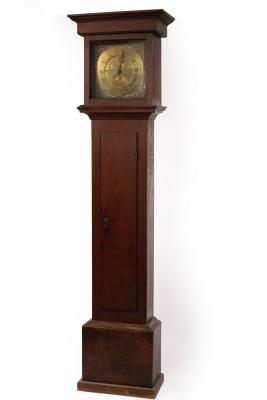An oak cased thirty-hour longcase clock,