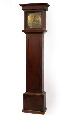 An oak cased thirty-hour longcase