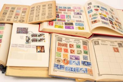 Two Strand stamp albums containing 2dc4f6