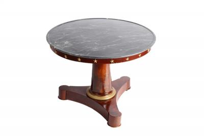 An Empire style marble top centre