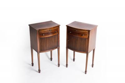 A pair of Georgian mahogany bowfront 2dc58a