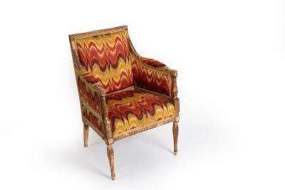 A 19th Century gilt framed armchair  2dc5a8
