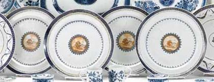 Set of four Chinese export porcelain