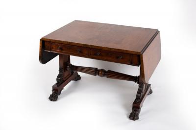 A Regency rosewood sofa table, 98.5cm