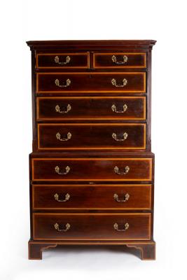 A George III mahogany chest on 2dc652