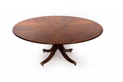 A bespoke mahogany dining table,