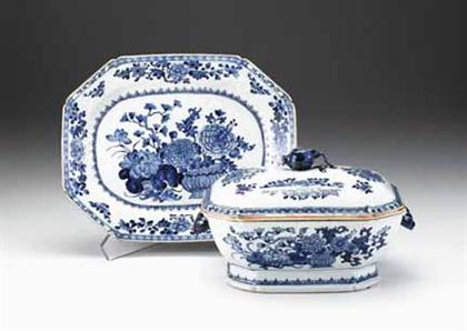 Chinese export porcelain blue and 493d7