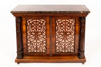 A Victorian rosewood side cabinet  2dc681