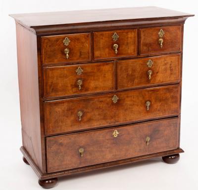 An early 18th century walnut and