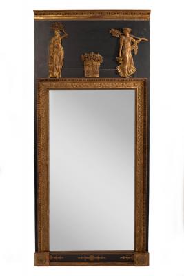 An Empire style gilt framed mirror  2dc697