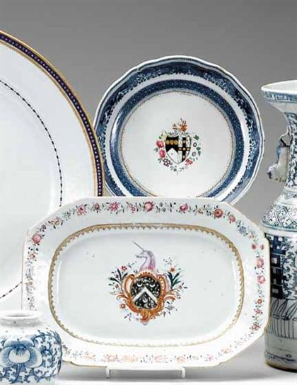 Chinese export porcelain platter 493dc