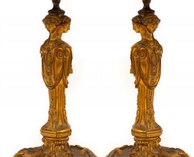 A pair of 19th Century ormolu table 2dc6a1