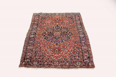 A Hamadan rug with central blue