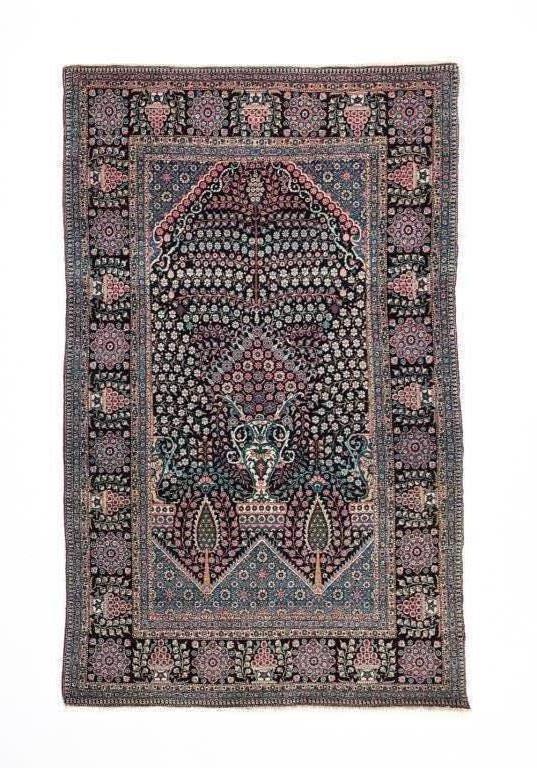 PERSIAN HAJI KANUMI KASHAN RUG  2dac1a