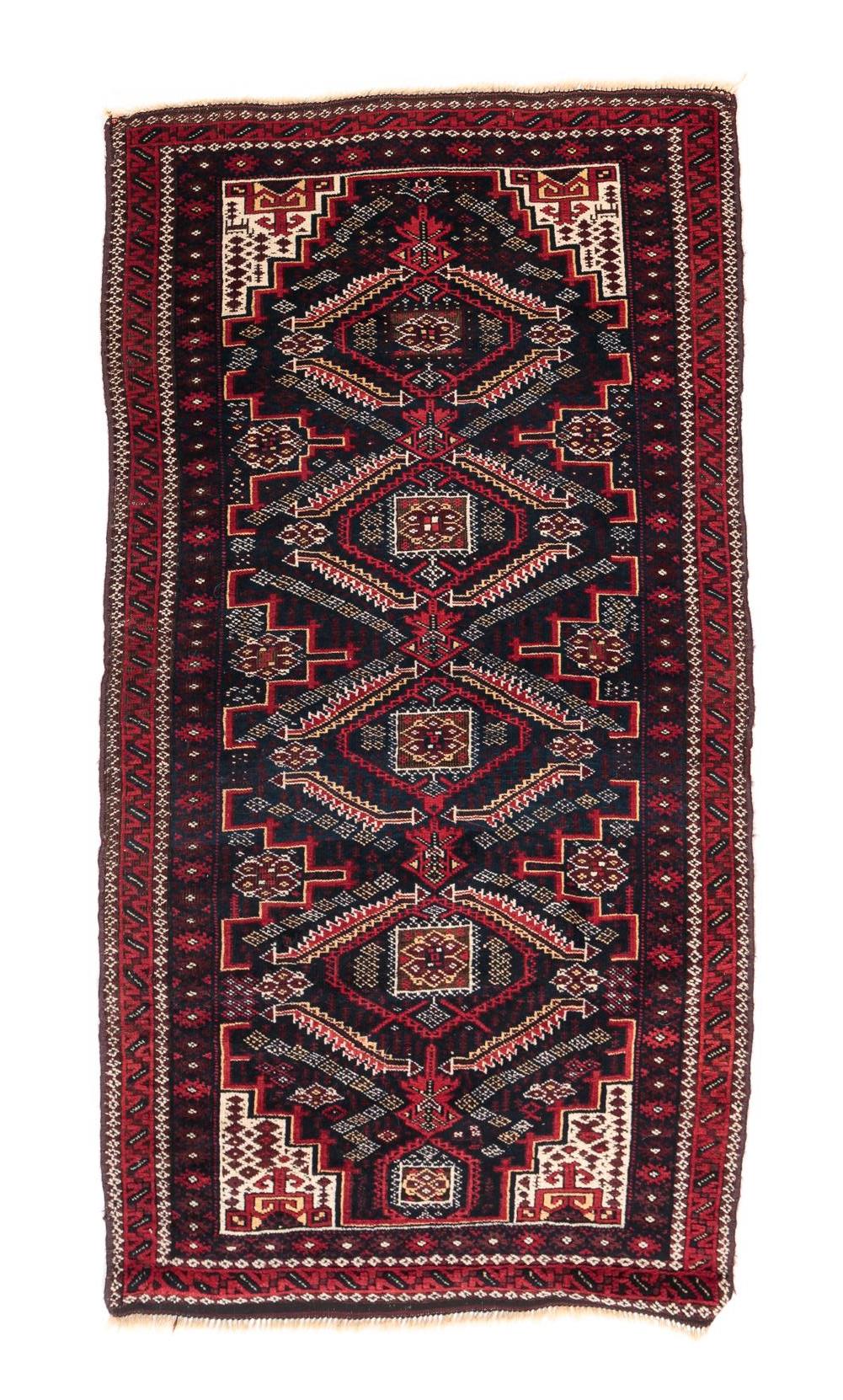 PERSIAN BALUCH RUG Ca 1900 Design 2dac2d