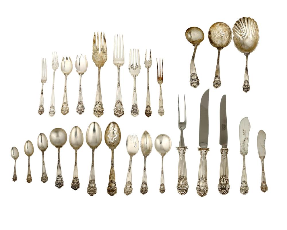 A TOWLE GEORGIAN STERLING SILVER FLATWARE