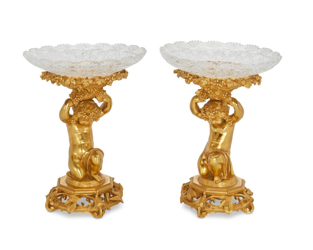 A PAIR OF FRENCH GILT BRONZE FIGURAL 2dae02