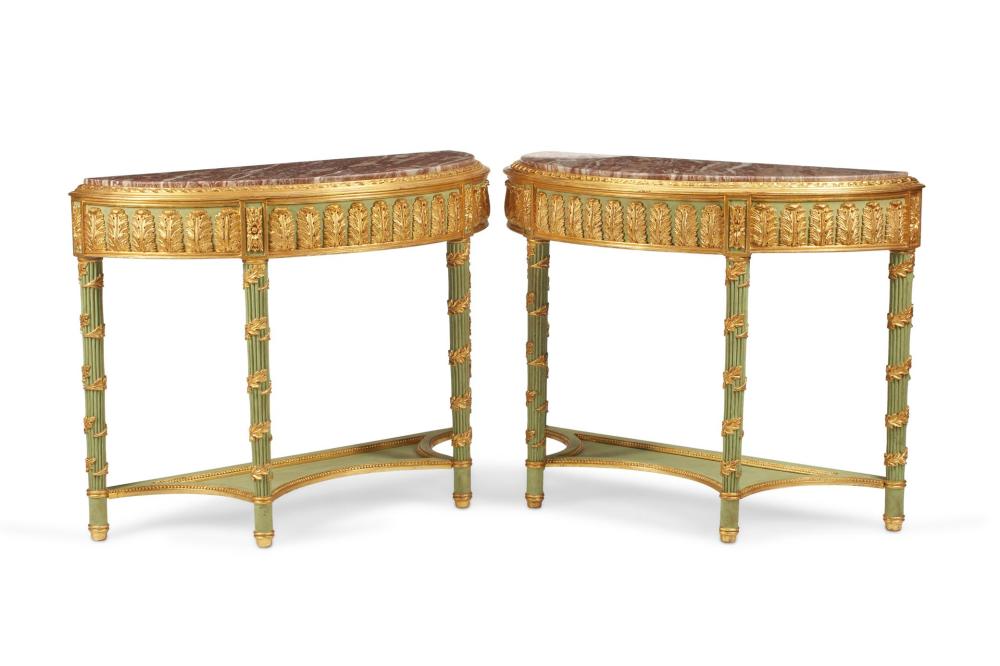 A PAIR OF ITALIAN NEOCLASSICAL-STYLE