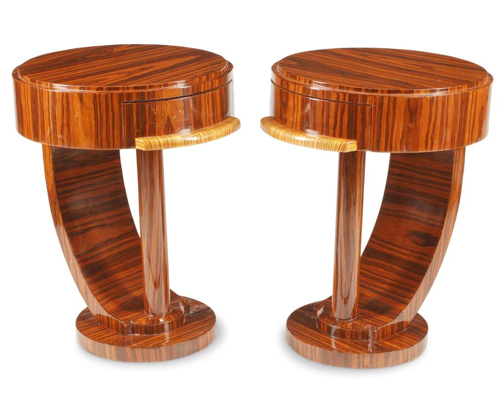 A PAIR OF AIR ART DECO-STYLE SIDE