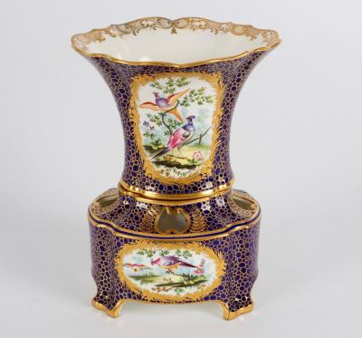 An English porcelain vase, probably