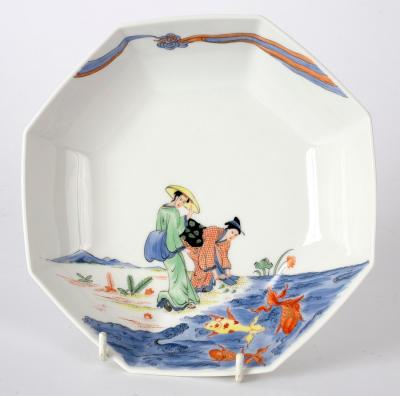 A modern Meissen octagonal dish,