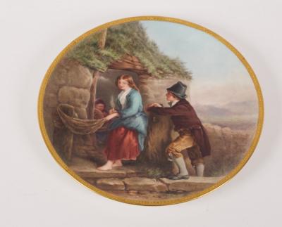 A 19th Century Derby cabinet plate 2dd6a2