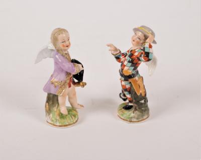 Two Berlin miniature figures of