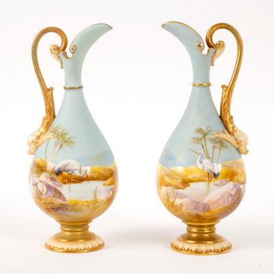 A pair of Royal Worcester small