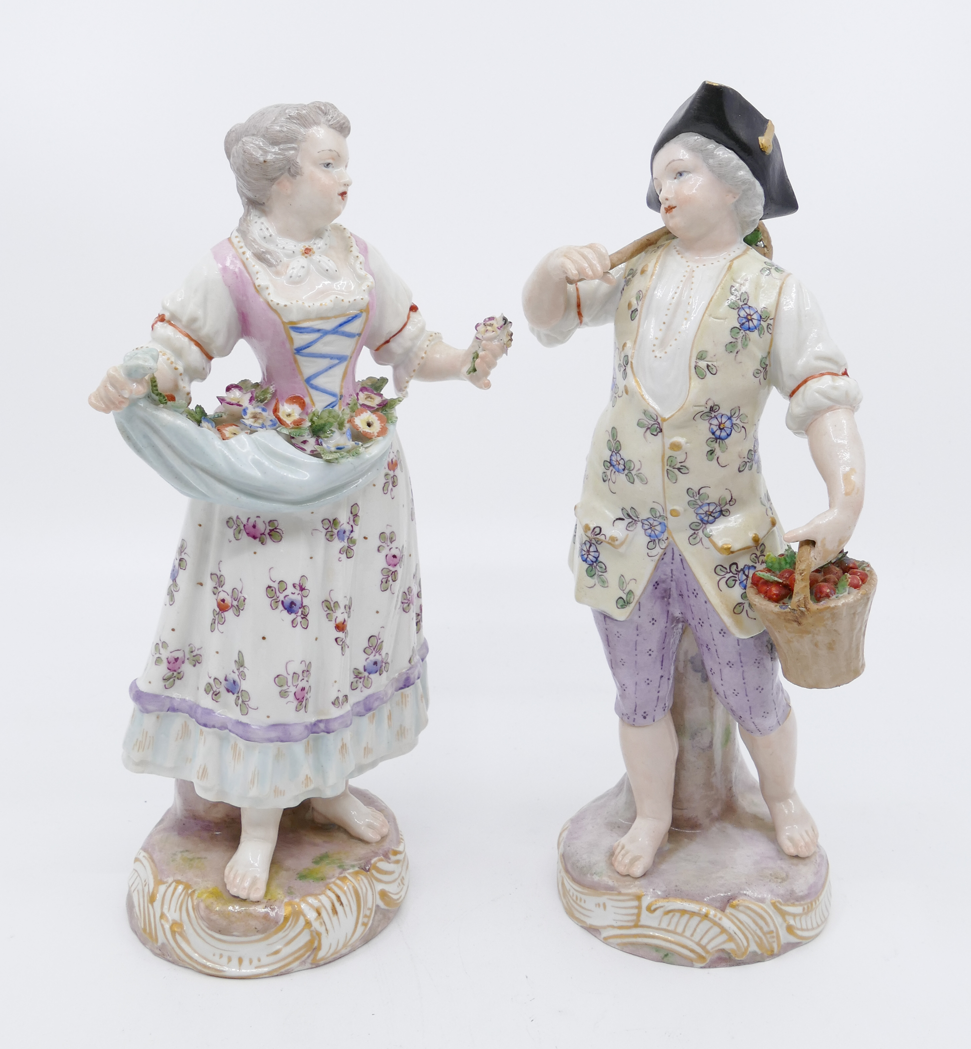 Pair English or German Porcelain